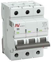 Выключатель автоматический EKF Averes AV-6 3п 3А D 6кА картинка
